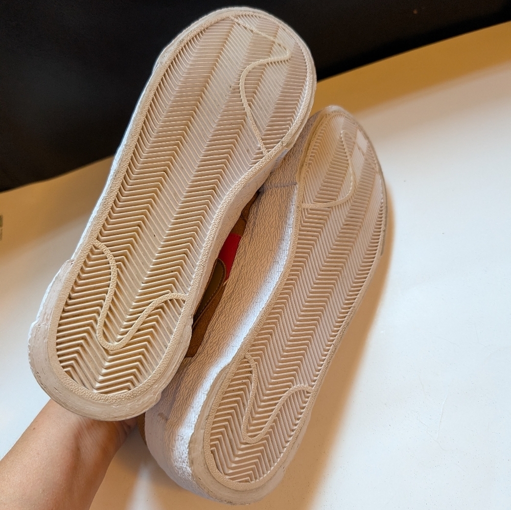 Nike Blazer Low x Sacai 'British Tan size 10 new with defect - Picture 10 of 14